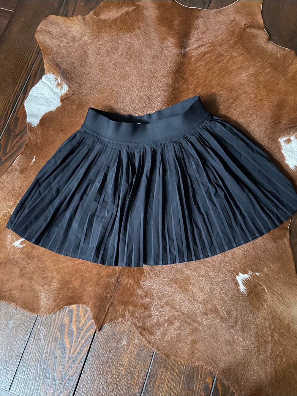 lululemon athletica Black Pleated Skater Skirt